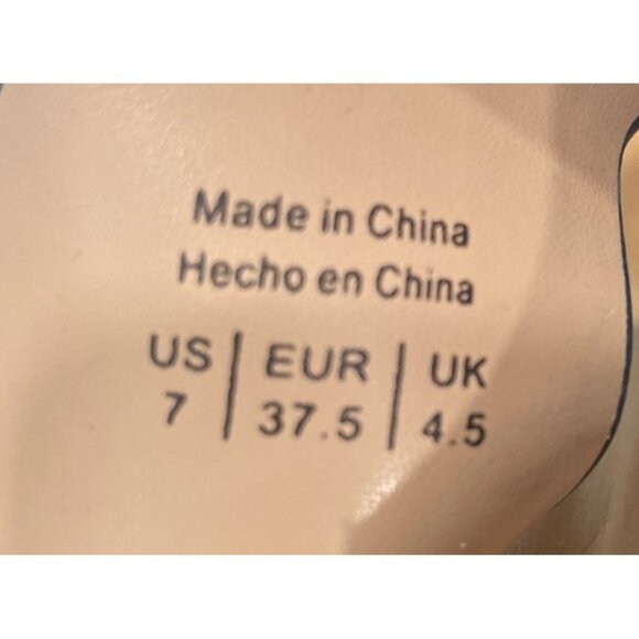 Market & Spruce Navy Gabriel Suede Slingback Block Heel Size 7 Timeless Comfort - Picture 6 of 6